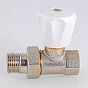 Клапан радіаторний ручний Valtec 1/2"x1/2" прямий компактний (Італія) VT.008.LN.04, фото 5