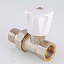 Клапан радіаторний ручний Valtec 1/2"x1/2" прямий компактний (Італія) VT.008.LN.04, фото 6