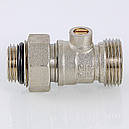 Кран нижнього під'єднання радіатора Valtec DN 3/4" (EK)x1/2" для сталевих радіаторів (Італія) VT.345R.N.05, фото 5