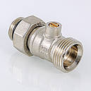 Кран нижнього під'єднання радіатора Valtec DN 3/4" (EK)x1/2" для сталевих радіаторів (Італія) VT.345R.N.05, фото 6