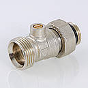 Кран нижнього під'єднання радіатора Valtec DN 3/4" (EK)x1/2" для сталевих радіаторів (Італія) VT.345R.N.05, фото 8