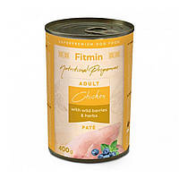 Fitmin NP Tin chicken with wild berries and herbs 400 g / влажный корм с куриным мясом и лесными ягодами для