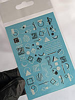 Слайдер-дизайн RichColoR 043 Чорно-біла абстракція та геометрія