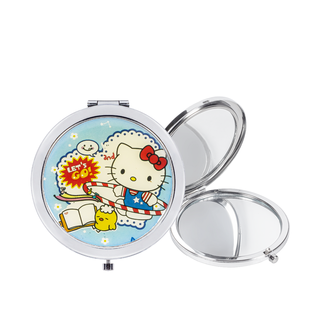 Дзеркало кишенькове косметичне подвійне KIKA Make Up 01-19, фото 1