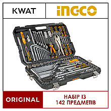 Набір інструментів універсальний 142 предмети INGCO INDUSTRIAL з високоякісної сталі