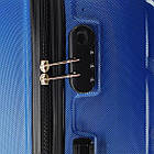 Валіза дорожня 3 в 1 трійка на колесах ABS пластик у різних кольорах Cans Чорна, фото 2