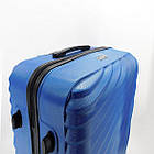 Валіза дорожня 3 в 1 трійка на колесах ABS пластик у різних кольорах Cans Чорна, фото 5