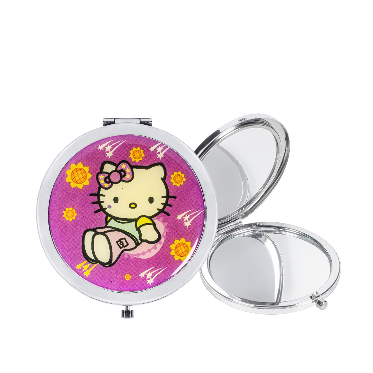 Дзеркало кишенькове косметичне подвійне KIKA Make Up 01-22, фото 1