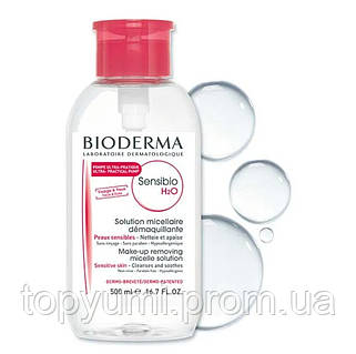 Bioderma Sensibio H2O, міцелярна вода, чутлива шкіра, з дозатором