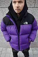 The North Face, Куртка зе норт фейс мужская, Пуховик The North Face фиолетовый, Мужская куртка теплая, зима