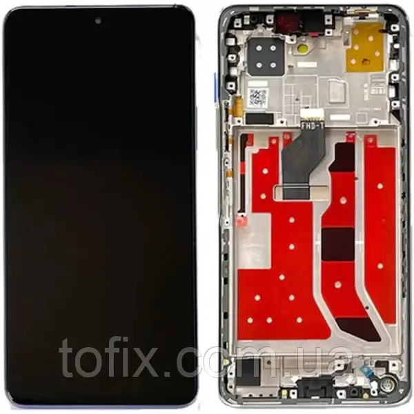 Дисплей Huawei Nova 9 SE модуль у зборі (екран та сенсор) з рамкою, оригінал, чорний