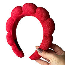 М'який косметичний обруч, червоний