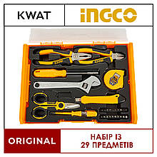 Набір ручного інструменту 29 предметів INGCO для майстерні з високоякісних матеріалів