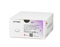 Хирургическая нить Optime R 3/0 (Викрил),режущая 19 мм, 3/8 круга, длина 75 см (W9931) 12S20F