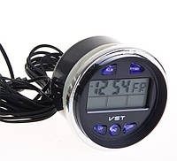 Автомобильные часы VST-7042V (вольтметр+2 термодатчика)