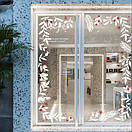 Вінілова інтер'єрна наклейка на Новий рік, Різдво "Гілочки смереки та різдвянника", фото 3