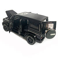 Іграшкова машинка металева Mercedes-Benz G-Клас AMG Gelandewagen, мерседес гелік, Автоексперт, чорний, звук, світло, інерція,, фото 3