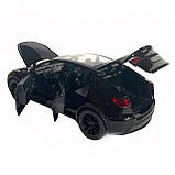 Іграшкова машинка металева Tesla Y, тесла, чорна, звук, світло, інерція, откр двері, багажник, капот, Автоексперт, 1:32,, фото 7