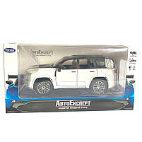 Іграшкова машинка металева Toyota Land Cruiser 300 twin turbo, тойота ленд крузер,чорно-білий, звук, світло, інерція, відкр двері,, фото 7