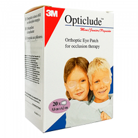 Окклюдеры, глазные клеящиеся повязки (Бежевый) 3M Opticlude Mini 5,0х6,2см