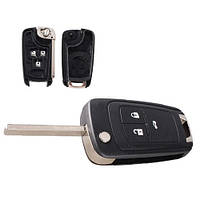 Викидний ключ, корпус під чіп, 3кн, Opel Astra 3, HU100, 105930