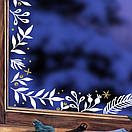 Вінілова інтер'єрна наклейка на Новий рік, Різдво "Гілочки смереки та різдвянника", фото 2