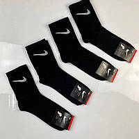 Набор мужских носков Nike 9 пар, чёрные высокие носки Найк (41-45)