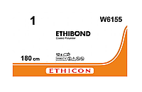 Хірургічна нитка Ethicon Етибонд Ексель (Ethibond Excel) 1, довжина 180 см, без голки, W6155