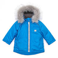 Зимова дитяча курточка парку з капюшоном і хутром Dorechi Доречі 92 98 104