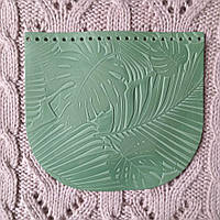 Клапан для сумки "Листя". Фісташка.