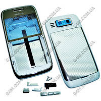 Корпус для Nokia E72 сталевий з білим, висока якість