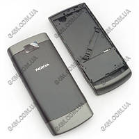 Корпус для Nokia X3-02 Touch and Type сірий з середньою частиною
