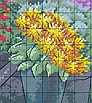 Набір для вишивання хрестиком по нанесеному на канву схемі  "Paris flower market" . AIDA 14CT printed, 57*44 см, фото 6