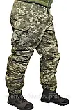 Штани вітровологозахисні ШВВЗ зимові статутні подвійні ЗСУ ММ-14 піксель, фото 10