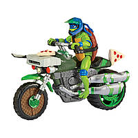 Бойовий транспорт із фігуркою TMNT - Леонардо на мотоциклі (83431)