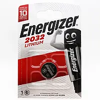 Батарейка Energizer CR2032 Lithium литиевая дисковая, 1шт на блистере