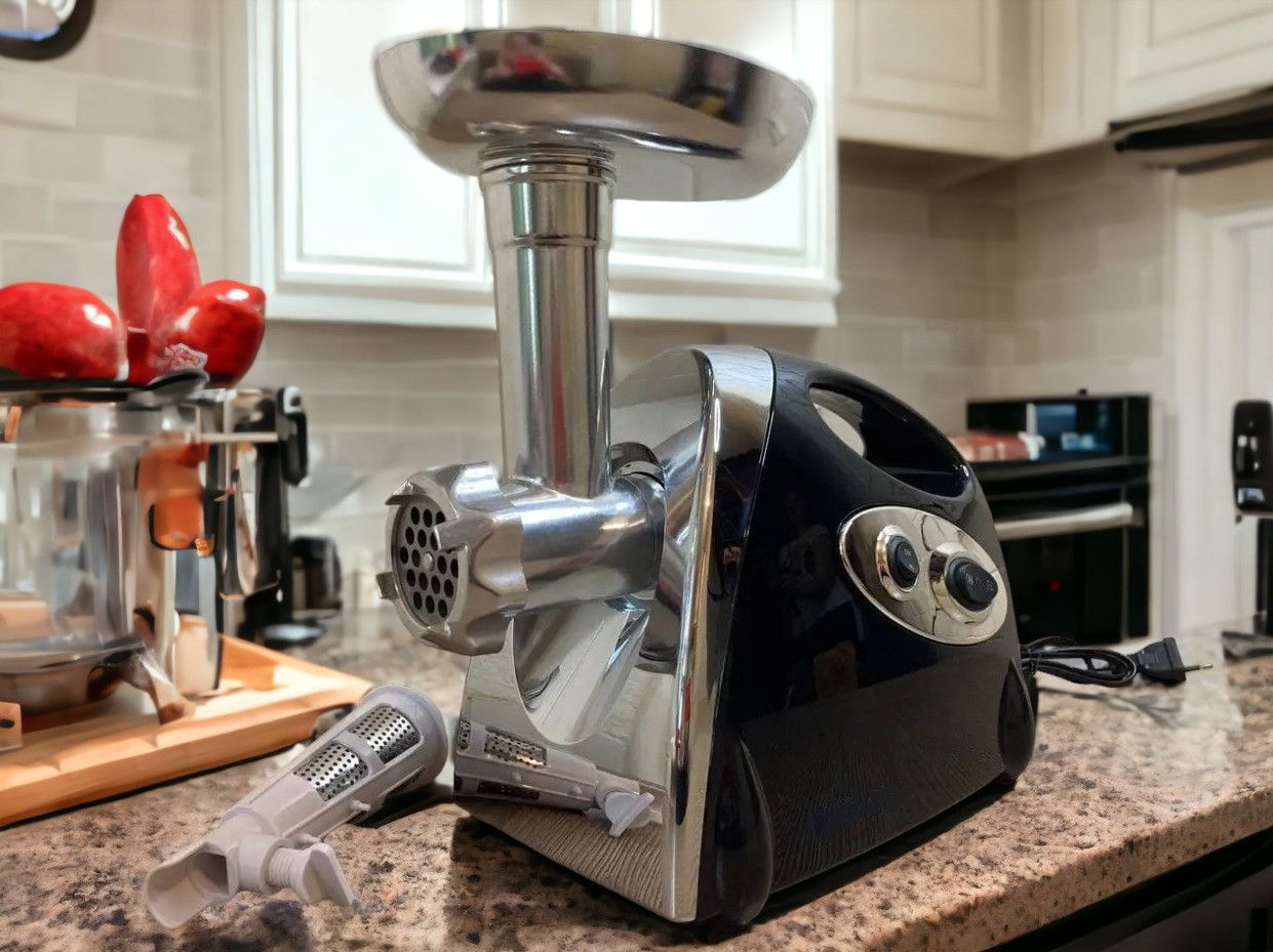 2в1 Кухонний Помічник Rainberg: М'ясорубка та Соковитискач 3800 Вт, фото 1