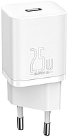 Мережевий зарядний пристрій Baseus Super Si Quick Charger 1C 25W EU CCSP020102 White