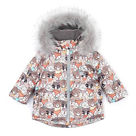 Дитяча зимова курточка парка на флісі Dorechi Доречі у розмірі 92 98 104 см