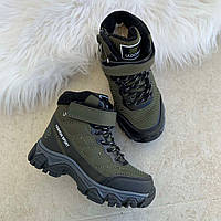 Черевики дитячі зимові хакі /30607/ 26р