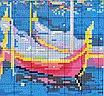 Набір для вишивання за нанесеною на канву схемою "Venice Christmas". AIDA 14CT printed 56*38 см, фото 7