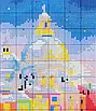 Набір для вишивання за нанесеною на канву схемою "Venice Christmas". AIDA 14CT printed 56*38 см, фото 6