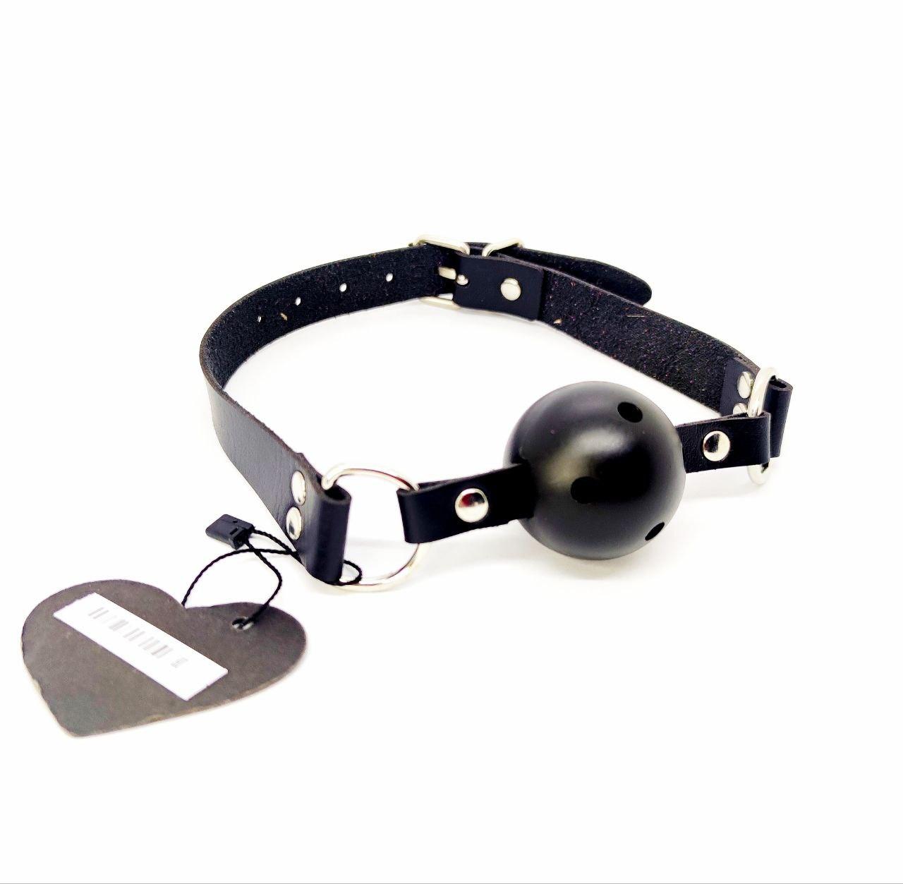 Капелюх Ds Fetish Ball gag plastic black, фото 1