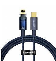 Кабель Baseus Explorer Series Auto Power-Off Cable Type-C to Lightning 20W 1m CATS000003 Blue