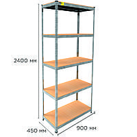 Металевий стелаж MRL-2400 ( 900x450) оцинкований