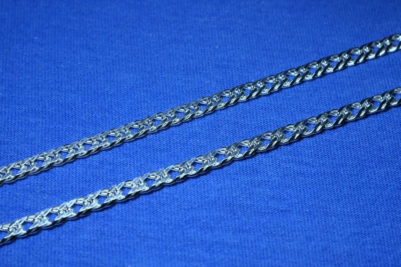 Серебряная цепочка Двойной Ромб широкий, 6 мм 90106210043 - фото 3 - id-p516591430