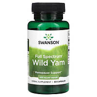 Дикий ямс Wild Yam 400 мг 60 капс для гормонального баланса у женщин Swanson США