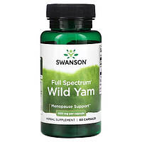 Дикий ямс Wild Yam 400 мг 60 капс для гормонального балансу Swanson США