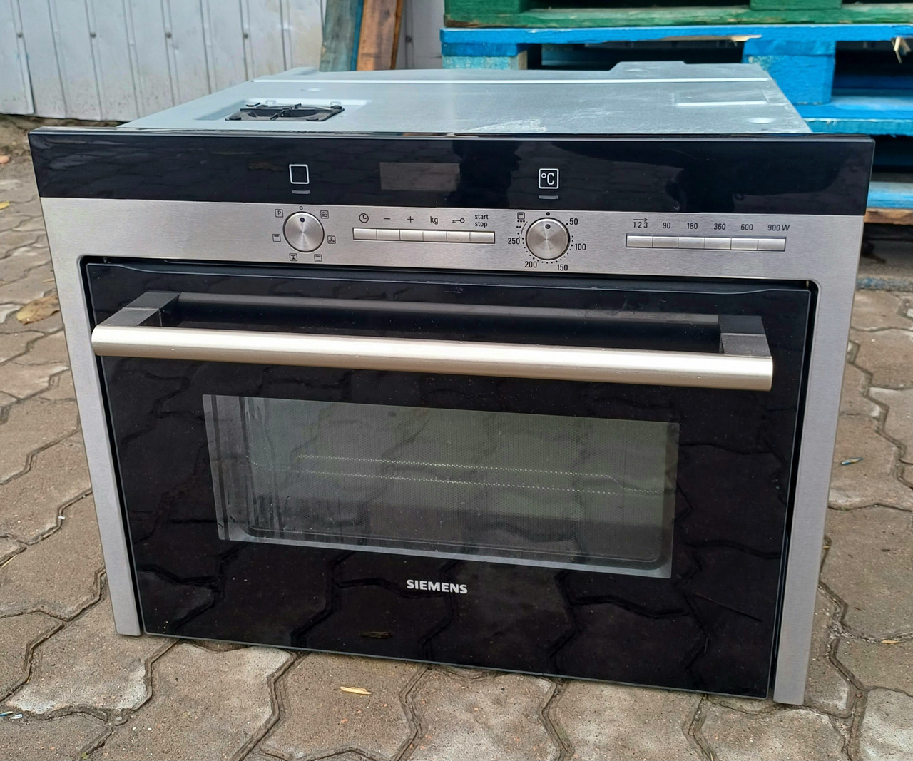 Духова шафа духовка з мікрохвильовою піччю 2в1 Сіменс Siemens HB84K552, фото 1