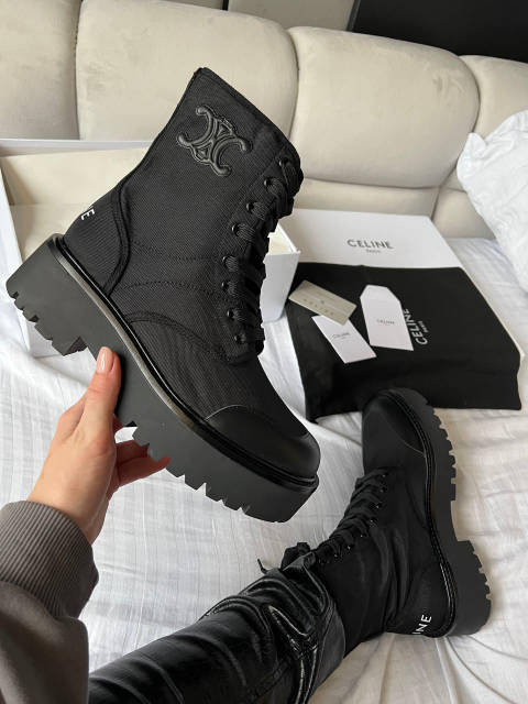 Ботинки женские черные демисезонные Celine Boots Black (14103